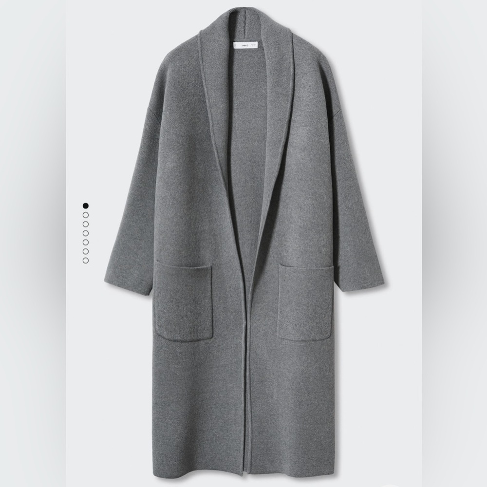 Oversized Knitted Coat with pockets